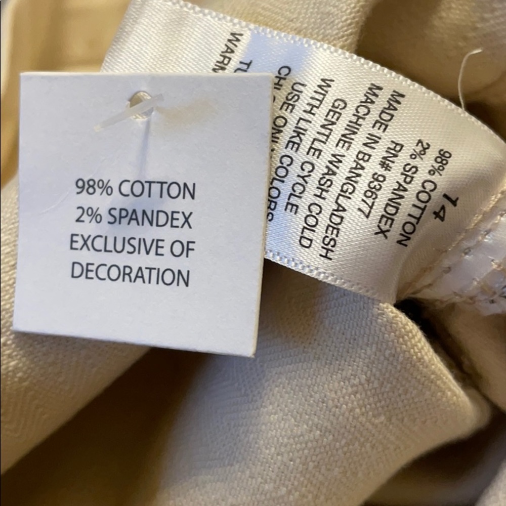 NWT Womens Ana sz 14 high-rise shorts Creme Brûlée - Picture 8 of 10